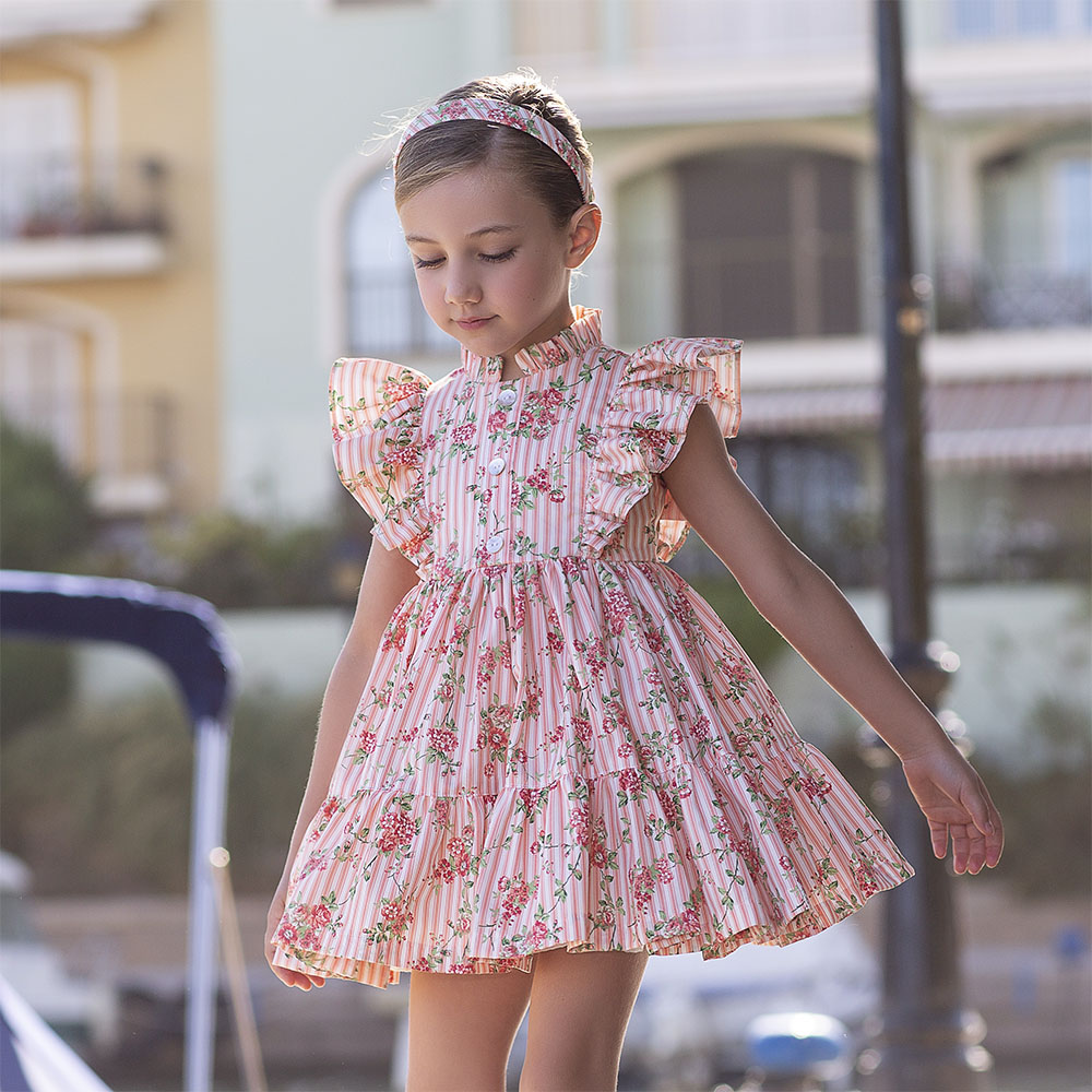 Girls cheap flowery dress