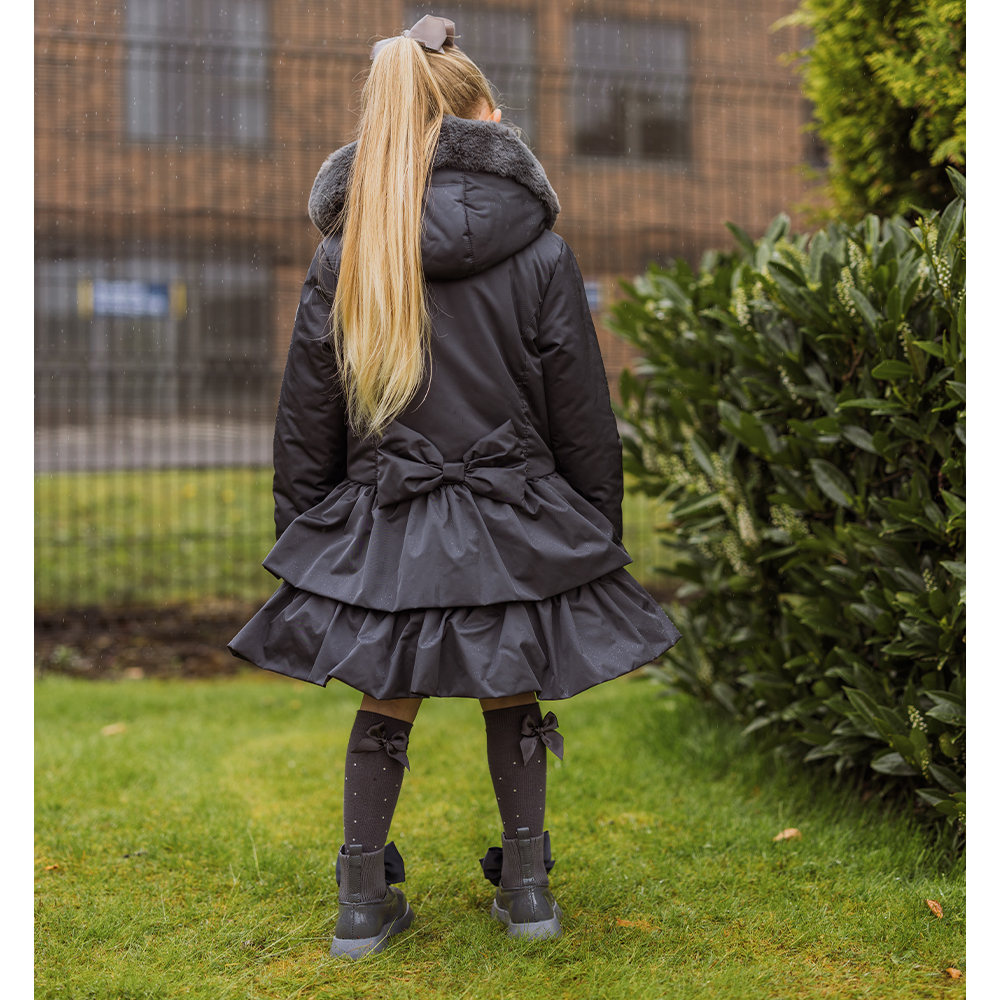 Grey hot sale school coat