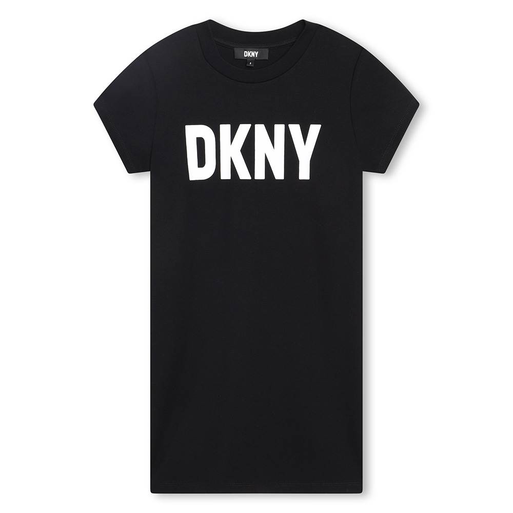 DKNY Kids Girls AOP Logo Leggings - Black.