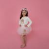 Picture of Daga Girls Lucky Dog Tutu Short & Top Set - Ivory Pink