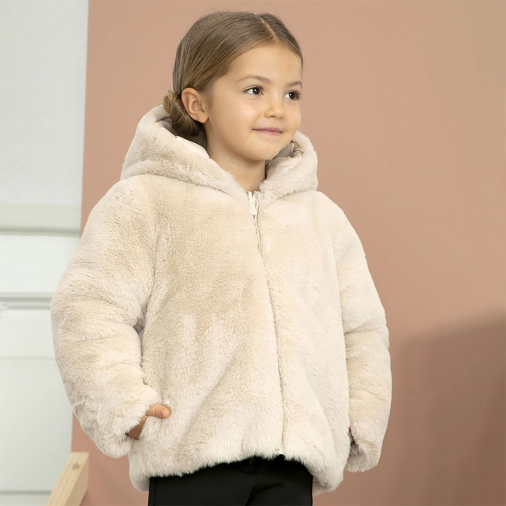 Girls Colorful Fall Faux Fur Jacket (3 Color Jacket) – Mia Belle Girls