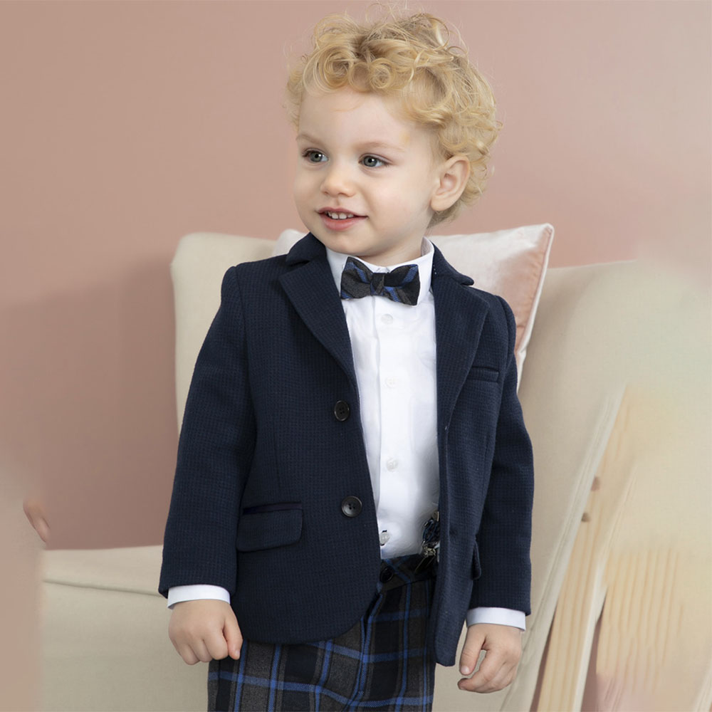 Navy blue suit for hotsell baby boy