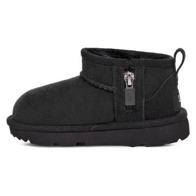 Picture of UGG Toddler Classic Ultra Mini Boot Inside Zip - Black