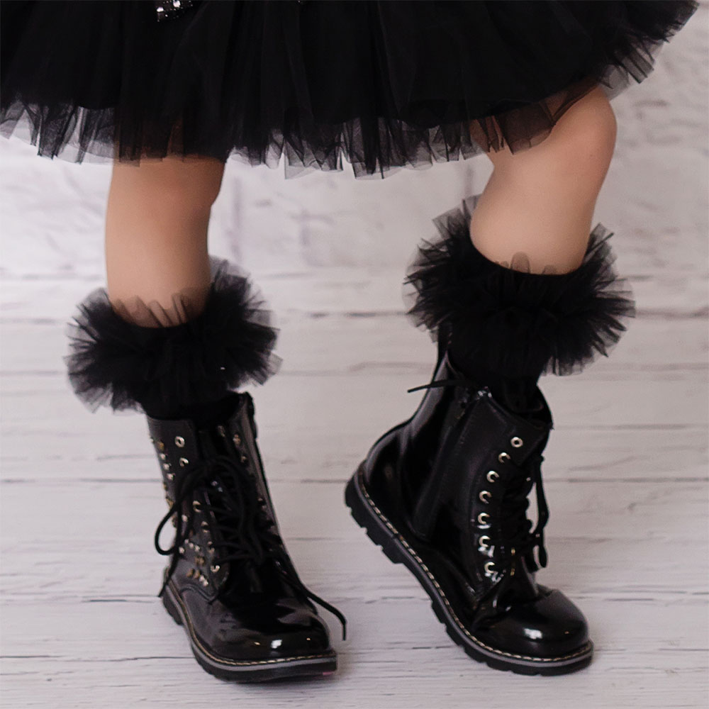 Socks with ruffles for on sale boots