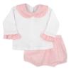 Picture of Rapife Girls Ruffle Top & Ditsy Print Jampants Set - Pink