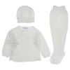 Picture of Mac Ilusion 3 piece Wrap Over Sweater Legging Hat Set - Pure White