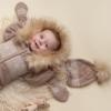 Picture of Caramelo Kids Baby Boys Knitted Fairisle Zip Romper - Beige