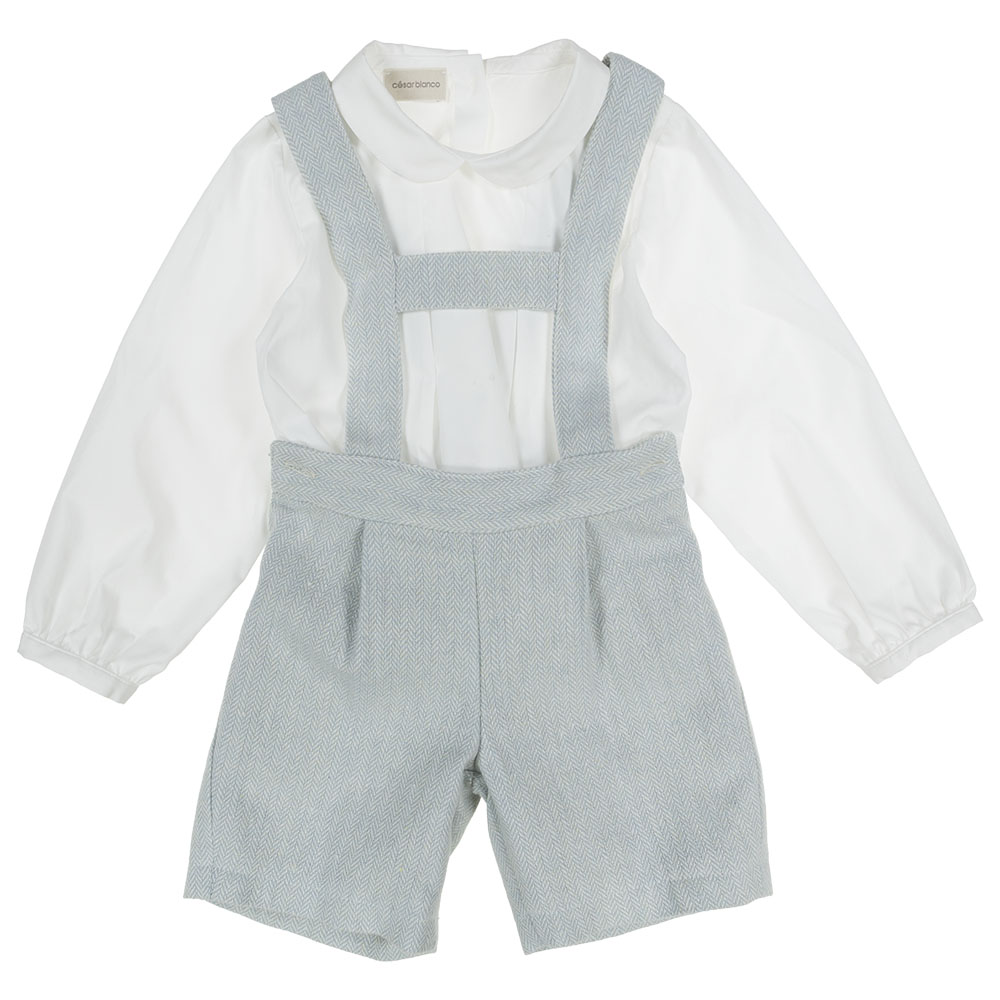 Baby boy best sale short dungaree set