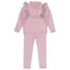 Picture of Rahigo Girls Knitted Ruffle Tracksuit - Pink