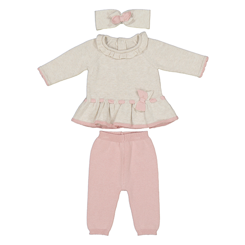 Mayoral Newborn - Baby Girls Pink Frilly Pants