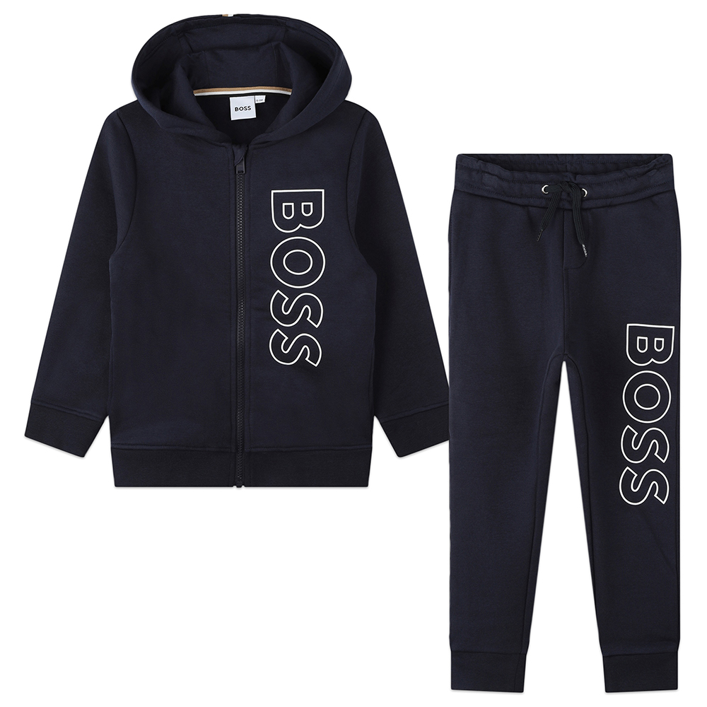 Navy boss online tracksuit