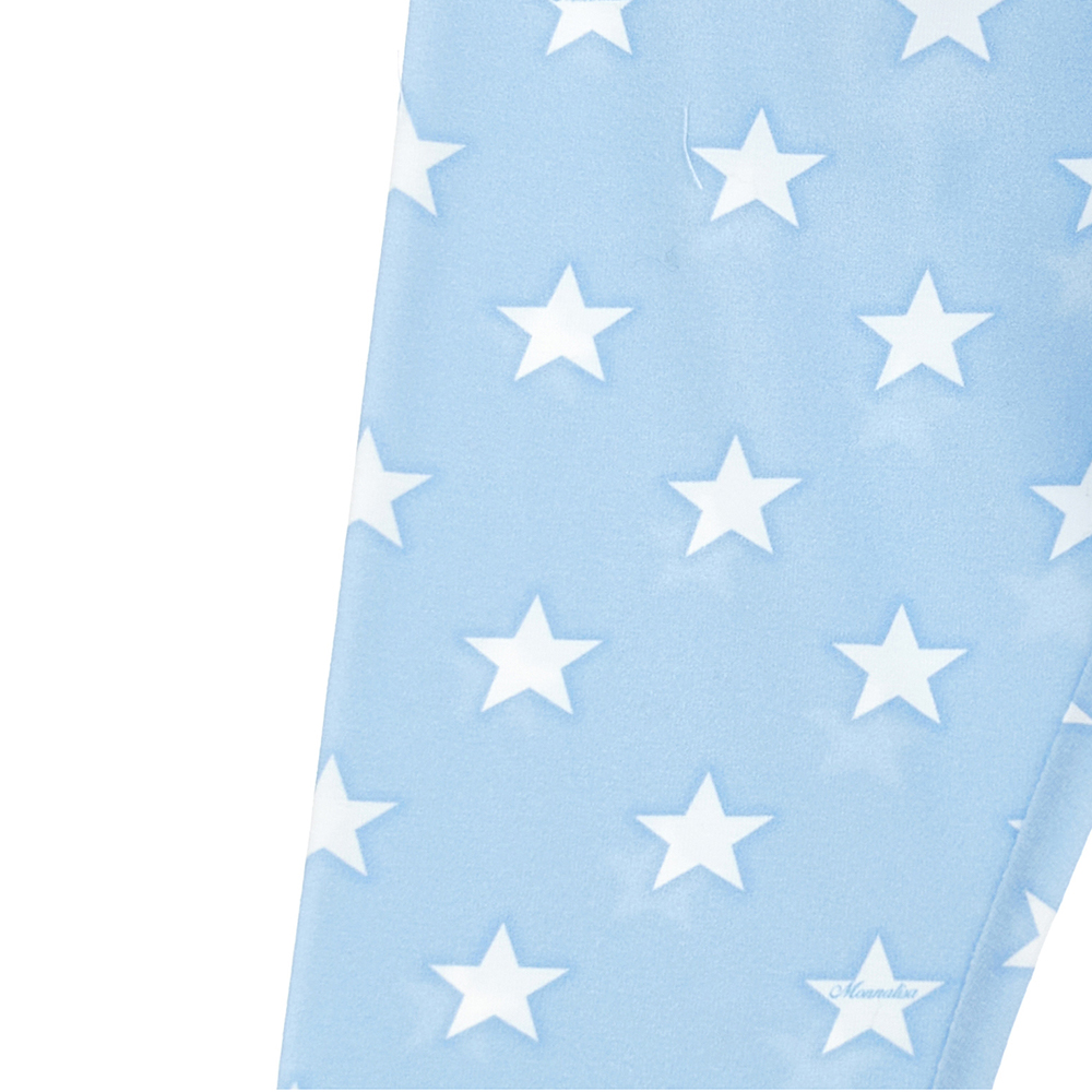 Monnalisa Girls Minnie Mouse Star Leggings - Blue.