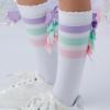 Picture of  A Dee Noola Popping Pastels Bow Knee Sock - Bright White