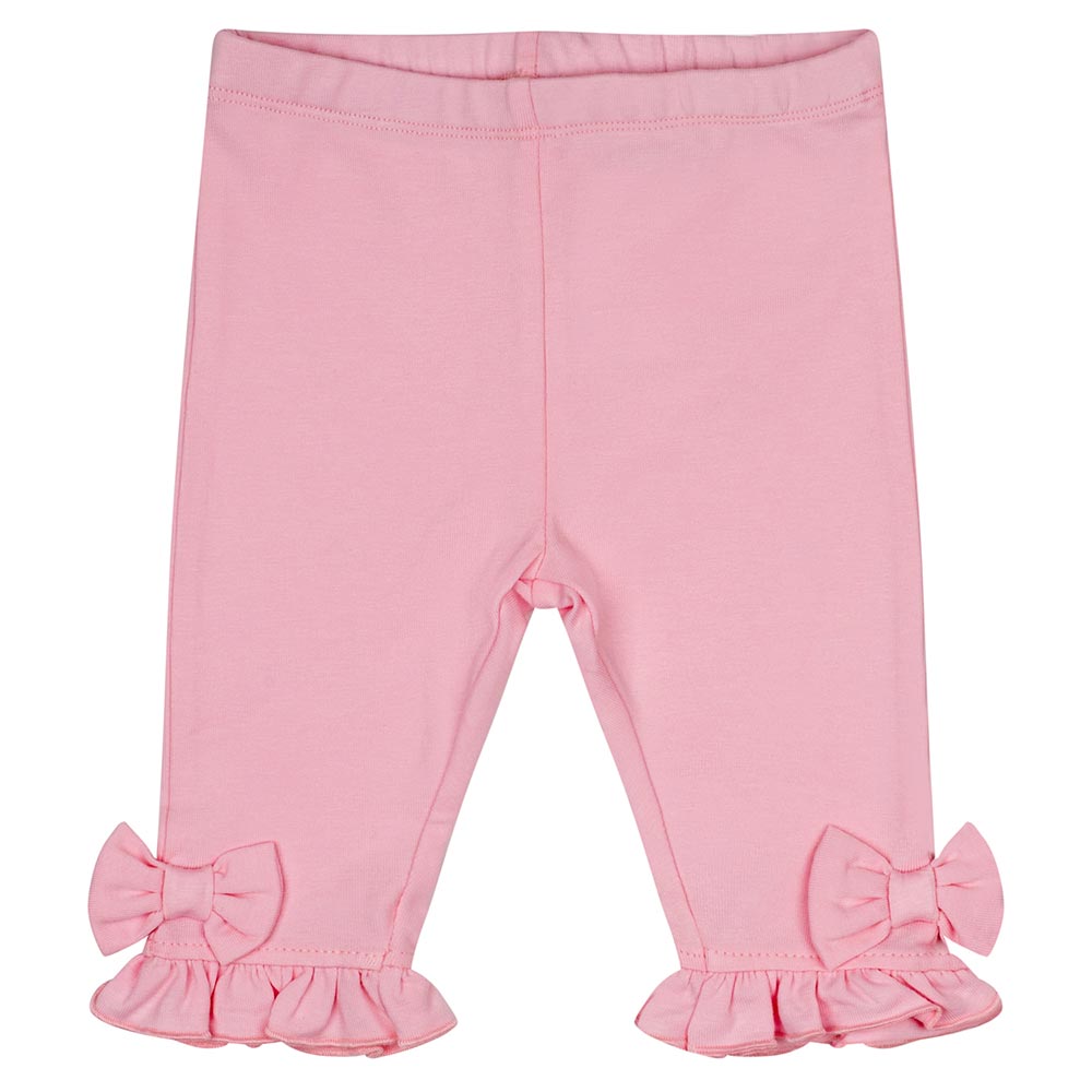 Hearts Pink Toddler Ruffled Leggings