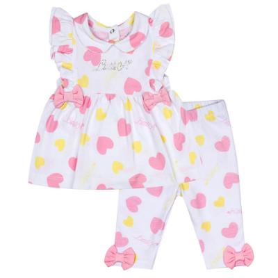 Picture of Little A Janice Pastel Hearts Heart Print Legging Set - Bright White