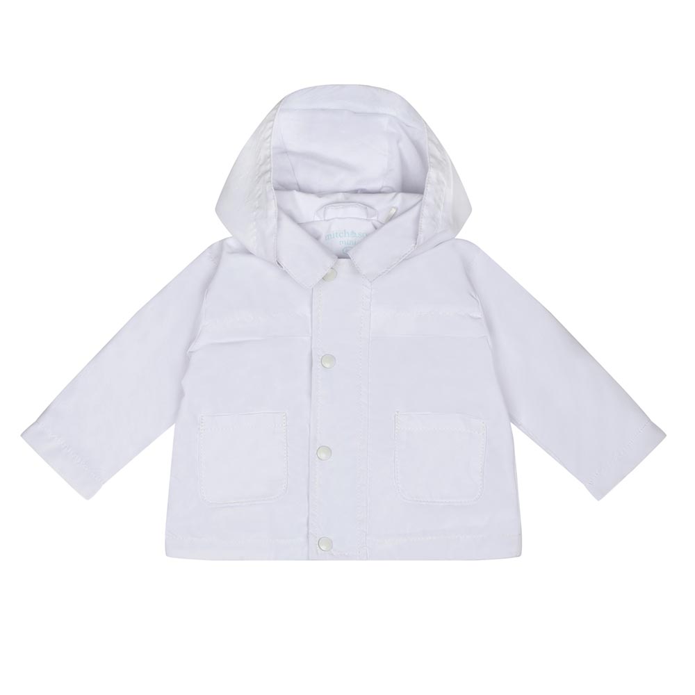 Baby boy white summer 2024 jacket