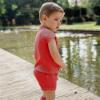 Picture of PRE ORDER Rahigo Boys Summer Knit Shorts & Jumper Set X 2 - Summer Red