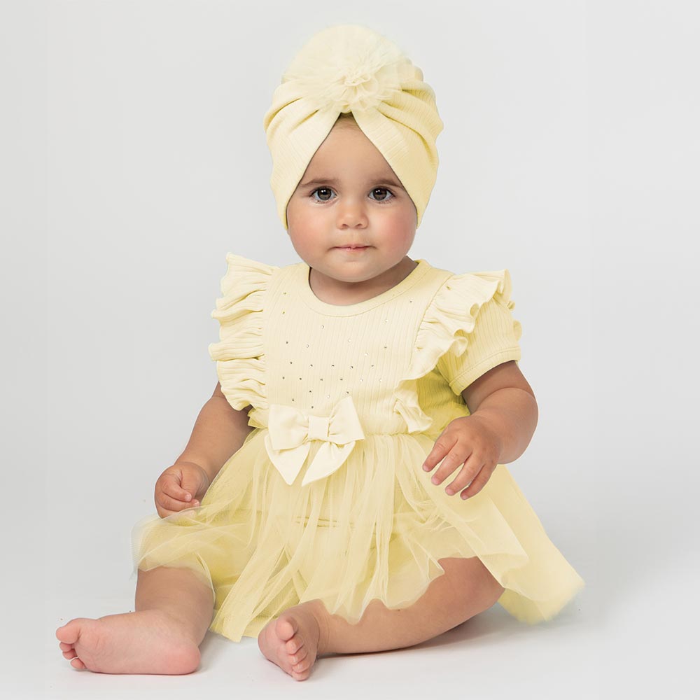 Lemon dress for baby girl best sale