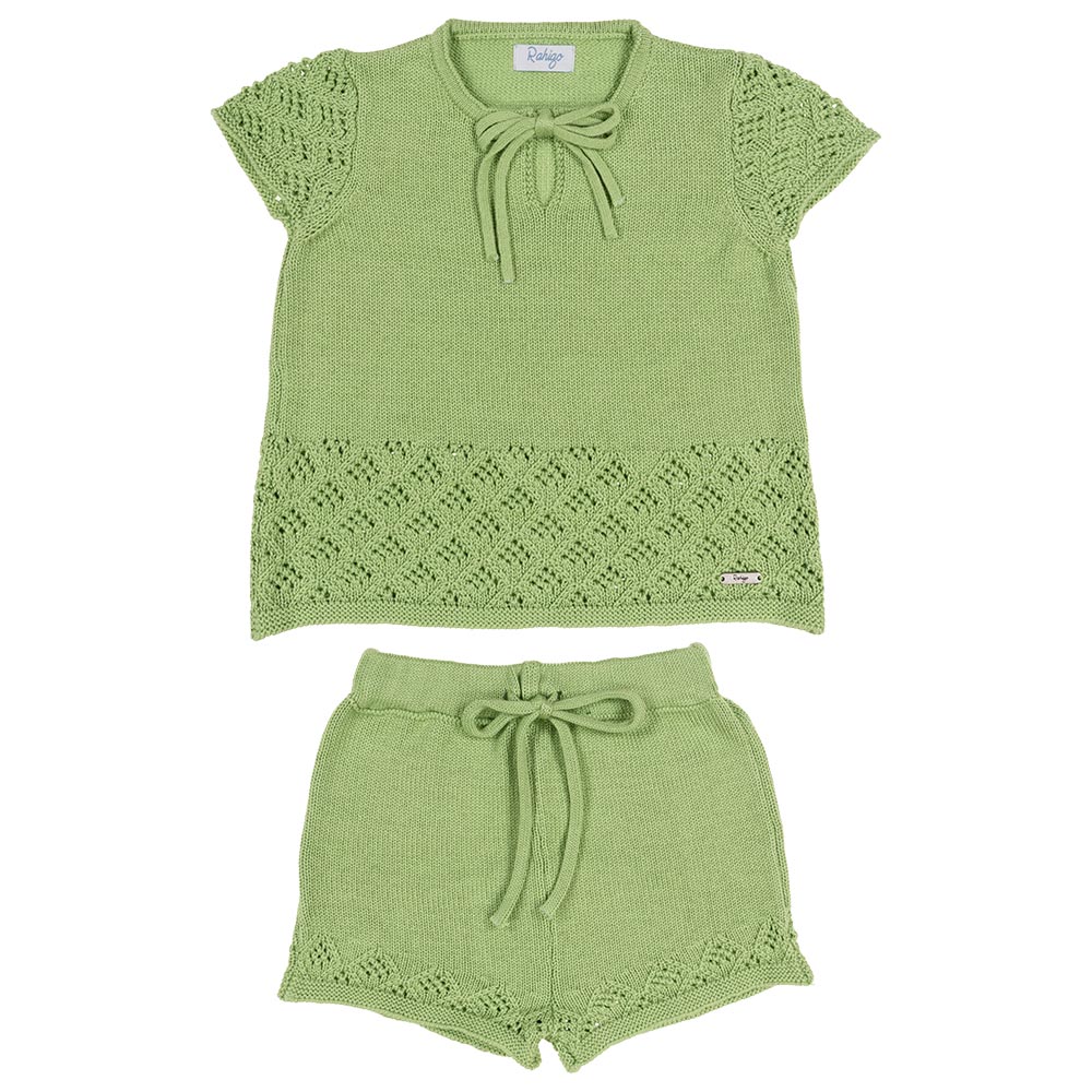 Openwork knitted shorts - Woman