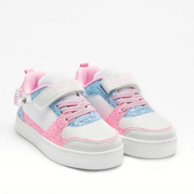 Picture of Lelli Kelly Girls Kelly Summer Trainer With Detachable Bracelet - White Pink