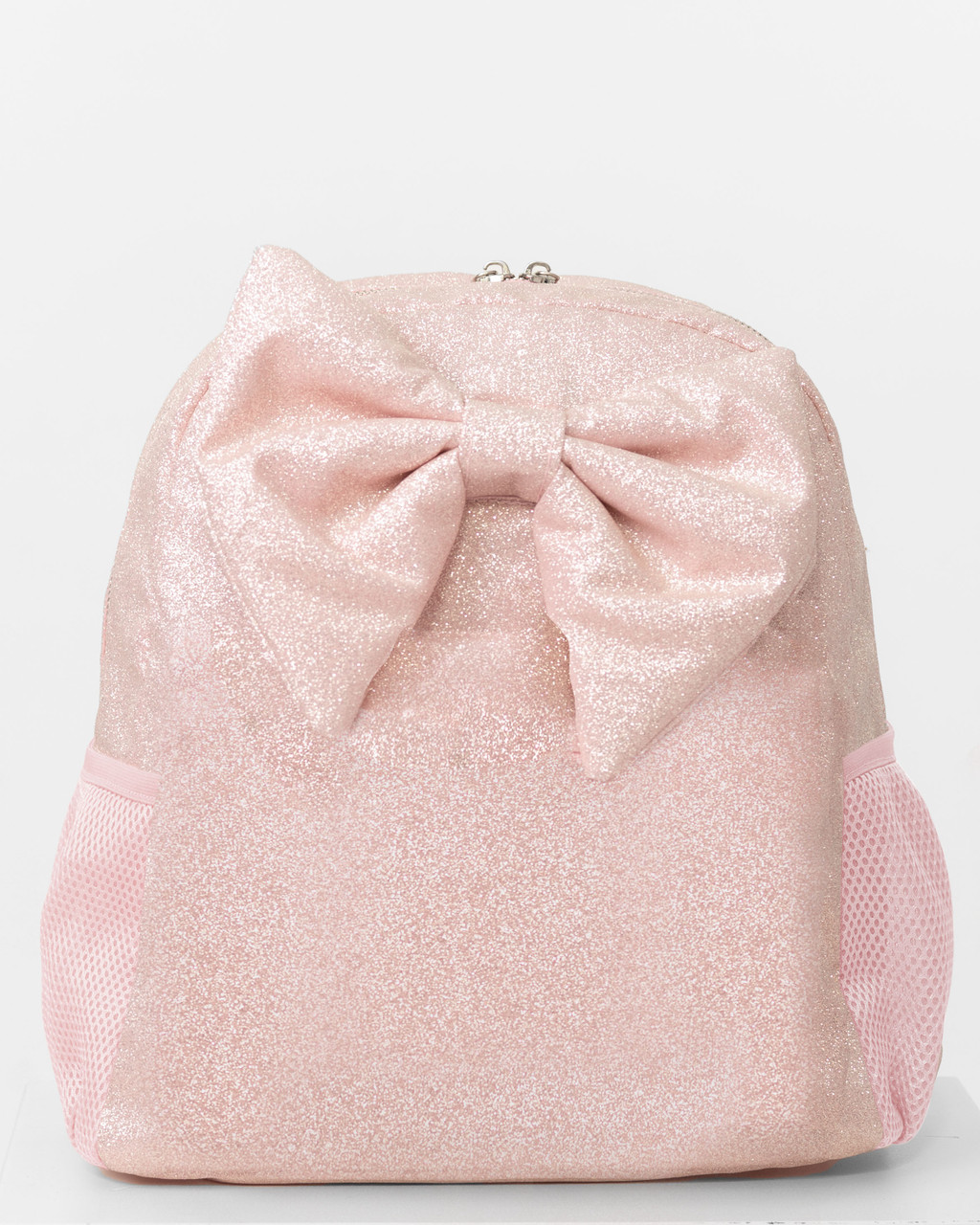 Caramelo Kids Glitter Backpack With Bow Pink