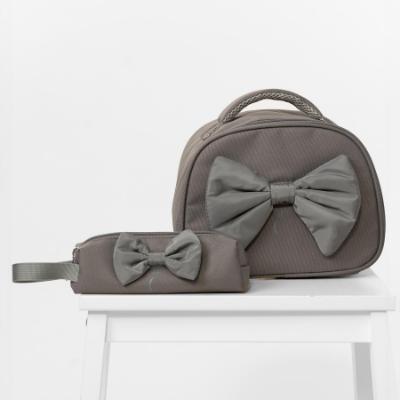 Picture of Caramelo Kids  Pencil Case With Padded Bow - Grey
