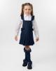 Picture of Caramelo Kids Girls Satin Bow Mary Jane School Shoes - Navy
