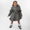 Picture of Caramelo Kids Girls Hooded School Coat With Frill - Grey