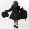 Picture of Caramelo Kids Girls Hooded School Coat With Frill - Black