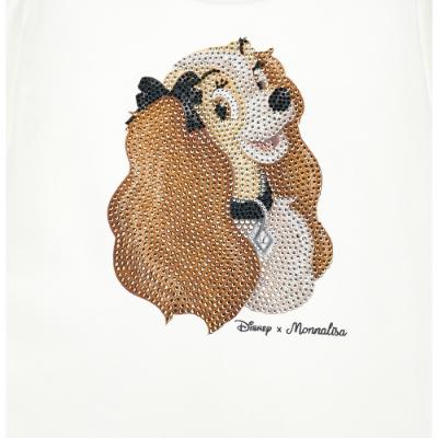 Picture of Monnalisa Girls Lady & The Tramp T-shirt - Cream