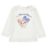 Picture of PRE-ORDER Monnalisa Bebe Girls Teddy T-shirt - Cream