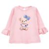 Picture of Monnalisa Bebe Girls Teddy Tunic Ruffle Top -  Pink