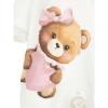 Picture of Monnalisa Bebe Girls Teddy Heart Babygrow - Ivory