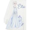 Picture of Monnalisa Girls Frozen Elsa Tunic - Ivory