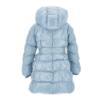 Picture of Monnalisa Girls Belted Puffer Coat - Light Blue