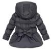 Picture of A Dee BTS Collection Amz Short Jacket With Bows - Dark Grey