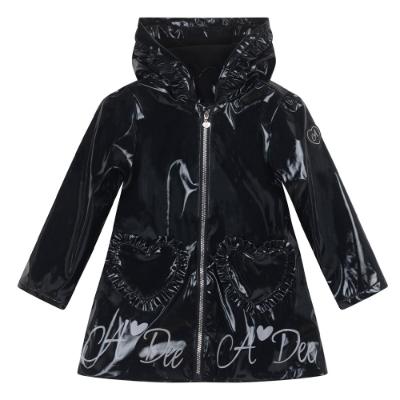 Picture of A Dee BTS Collection Blair Heart Raincoat - Black
