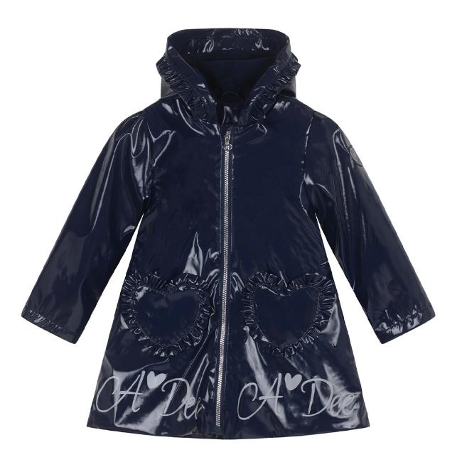 Picture of A Dee BTS Collection Blair Heart Raincoat - Dark Navy