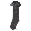 Picture of A Dee BTS Collection Betty Heart Knee Sock - Dark Grey