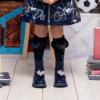 Picture of A Dee BTS Collection Betty Heart Knee Sock - Dark Navy