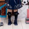 Picture of A Dee BTS Collection Betty Heart Knee Sock - Dark Navy