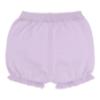 Picture of Granlei  Girls Summer Knit Plumetti Ruffle tunic Shorts Set - Lilac White