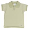 Picture of Granlei  Boys Summer Knit Polo Top & Shorts Set - Sage Green