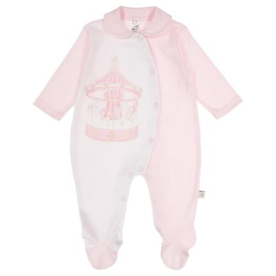 Picture of First Baby Girls  Front Fastening Carousel Babygrow - Pink