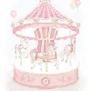 Picture of First Baby Girls  Front Fastening Carousel Babygrow - Pink