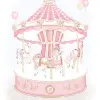 Picture of First Baby Carousel Muslin X 1 - Pink