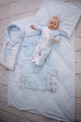 Picture of First Baby Boys  Front Fastening Hot Air Balloon Babygrow - Blue