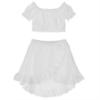 Picture of Jamiks Kids Girls Basienka Organic Cotton Skirt Set X 2  - Ivory