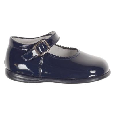 Picture of Caminito Toddler Girls Mary Jane Shoe - Navy Patent