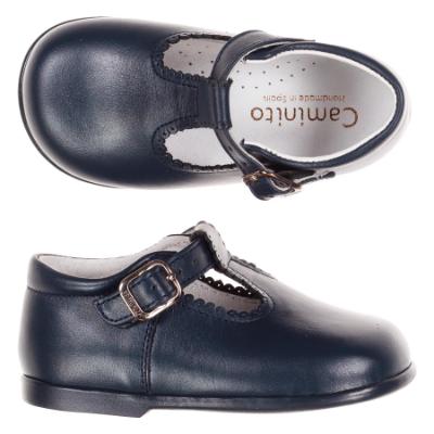 Picture of Caminito Toddler T Bar Shoe - Navy Leather